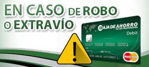 TARJETA ROBO Y EXTRAVIO